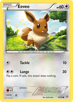 Eevee, Ancient Origins #63, Pokémon TCG card