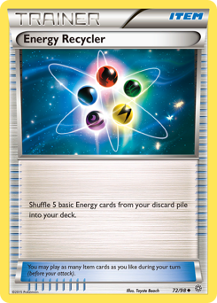 Energy Recycler, Ancient Origins #72, Pokémon TCG card