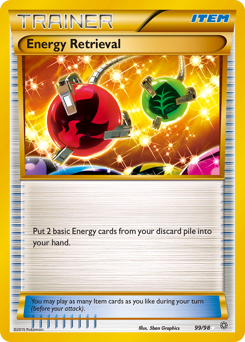 Energy Retrieval, Ancient Origins #99, Pokémon TCG card