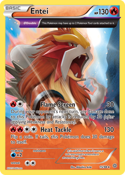 Entei, Ancient Origins #15, Pokémon TCG card