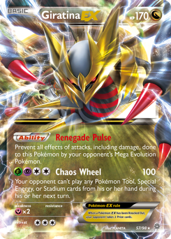 Giratina-EX, Ancient Origins #57, Pokémon TCG card