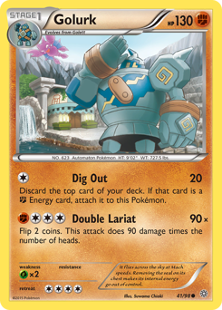 Golurk, Ancient Origins #41, Pokémon TCG card