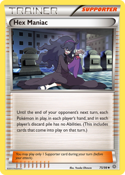 Hex Maniac, Ancient Origins #75, Pokémon TCG card