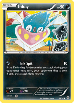 Inkay, Ancient Origins #45, Pokémon TCG card