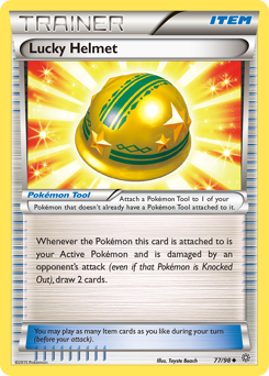 Lucky Helmet, Ancient Origins #77, Pokémon TCG card