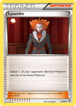 Lysandre, Ancient Origins #78, Pokémon TCG card