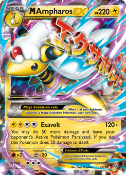 M Ampharos-EX, Ancient Origins #28, Pokémon TCG card
