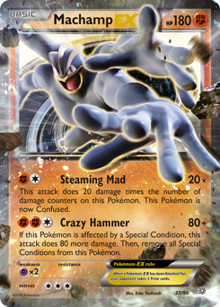Machamp-EX, Ancient Origins #37, Pokémon TCG card