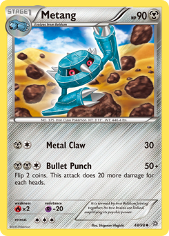 Metang, Ancient Origins #48, Pokémon TCG card