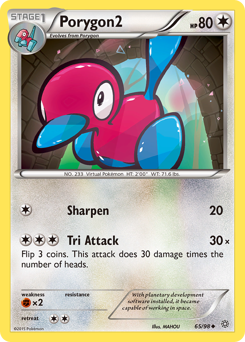 Porygon2, Ancient Origins #65, Pokémon TCG card
