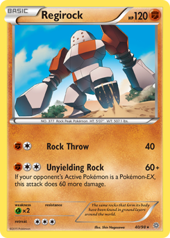 Regirock, Ancient Origins #40, Pokémon TCG card
