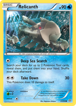 Relicanth, Ancient Origins #23, Pokémon TCG card