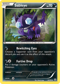 Sableye, Ancient Origins #44, Pokémon TCG card