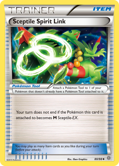 Sceptile Spirit Link, Ancient Origins #80, Pokémon TCG card