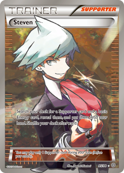 Steven, Ancient Origins #95, Pokémon TCG card