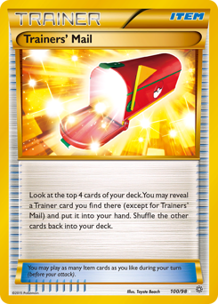 Trainers' Mail, Ancient Origins #100, Pokémon TCG card