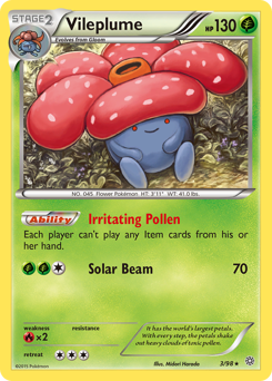 Vileplume, Ancient Origins #3, Pokémon TCG card
