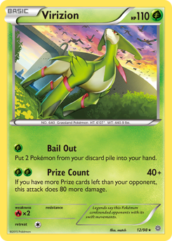 Virizion, Ancient Origins #12, Pokémon TCG card