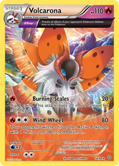 Volcarona, Ancient Origins #18, Pokémon TCG card
