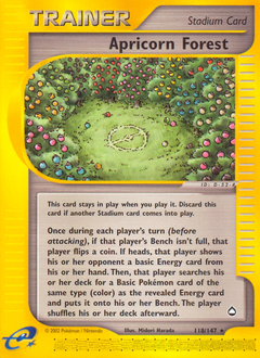 Apricorn Forest, Aquapolis #118, Pokémon TCG card