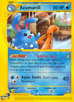 Azumarill, Aquapolis #4, Pokémon TCG card
