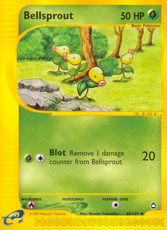 Bellsprout, Aquapolis #45, Pokémon TCG card