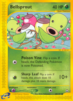 Bellsprout, Aquapolis #68, Pokémon TCG card