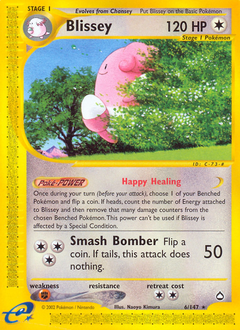 Blissey, Aquapolis #6, Pokémon TCG card