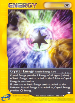 Crystal Energy, Aquapolis #146, Pokémon TCG card