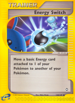 Energy Switch, Aquapolis #120, Pokémon TCG card