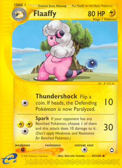 Flaaffy, Aquapolis #47, Pokémon TCG card
