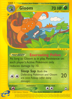 Gloom, Aquapolis #49, Pokémon TCG card