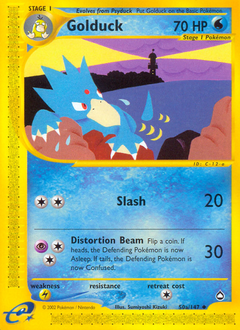 Golduck, Aquapolis #50, Pokémon TCG card