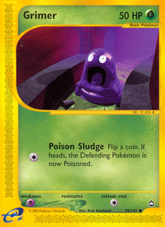 Grimer, Aquapolis #79, Pokémon TCG card