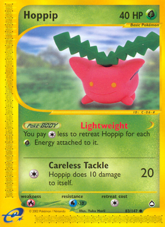Hoppip, Aquapolis #83, Pokémon TCG card