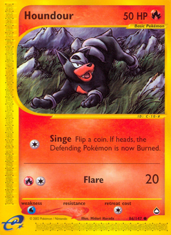 Houndour, Aquapolis #86, Pokémon TCG card