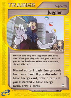 Juggler, Aquapolis #126, Pokémon TCG card