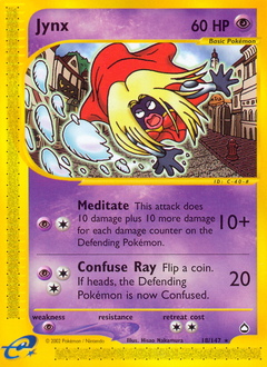 Jynx, Aquapolis #18, Pokémon TCG card