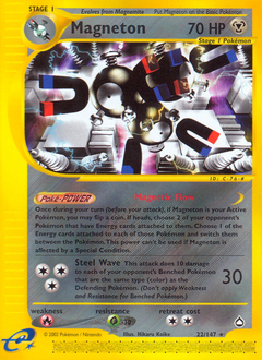 Magneton, Aquapolis #22, Pokémon TCG card