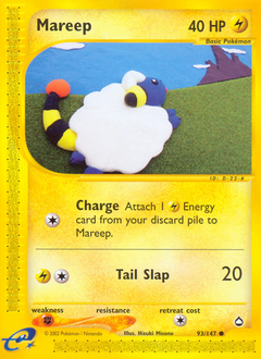 Mareep, Aquapolis #93, Pokémon TCG card