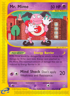 Mr. Mime, Aquapolis #95, Pokémon TCG card