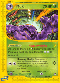 Muk, Aquapolis #23, Pokémon TCG card