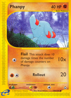 Phanpy, Aquapolis #100, Pokémon TCG card