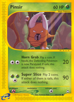 Pinsir, Aquapolis #101, Pokémon TCG card