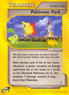 Pokémon Park, Aquapolis #131, Pokémon TCG card