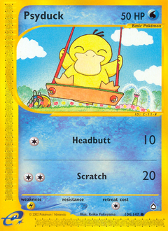 Psyduck, Aquapolis #104, Pokémon TCG card