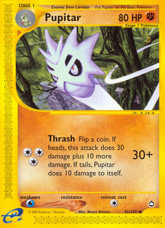 Pupitar, Aquapolis #56, Pokémon TCG card