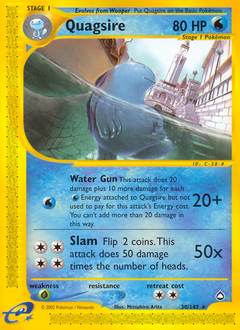 Quagsire, Aquapolis #30, Pokémon TCG card
