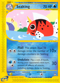Seaking, Aquapolis #59, Pokémon TCG card