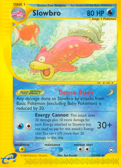 Slowbro, Aquapolis #33, Pokémon TCG card